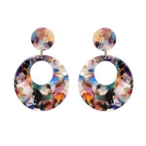 casa clara “Cardon” multicoloured resin earrings